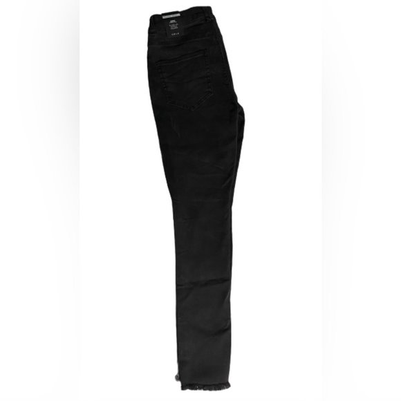 Noisy May Lucy Super Slim Skinny Leg Black Denim/Silver Stripes Size 28 NWT - Picture 3 of 8